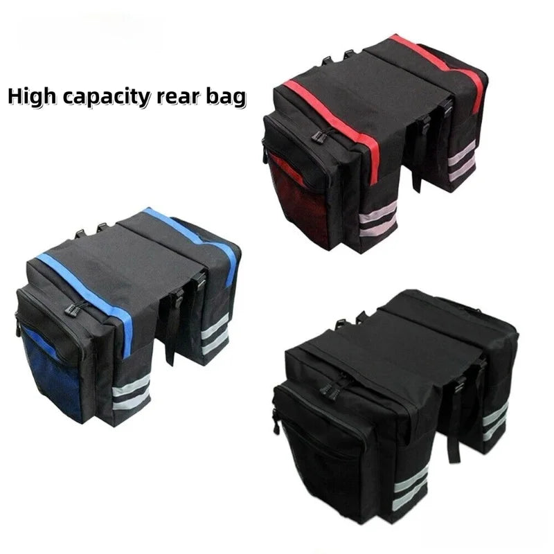Bicycle transport bag rear luggage rack double-sided, rear seats are high and convenient in capacity, luggage bicycle bag