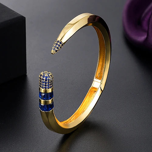New Fashion Lovers Luxury Bracelets Bangles Colorful Cubic Zirconia Golden Woman's Bracelets wedding banquet hand Jewelry Gifts