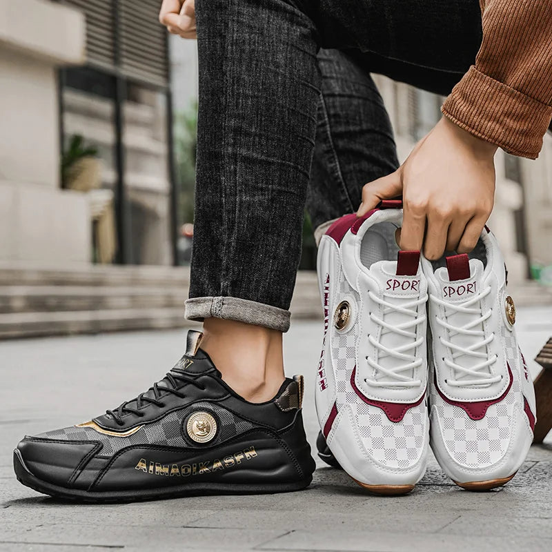Men's Shoes 2025 Summer New Lightweight Sports Casual Shoes with Thick Soles and Soft Soles, Versatile Height-increasing Shoes