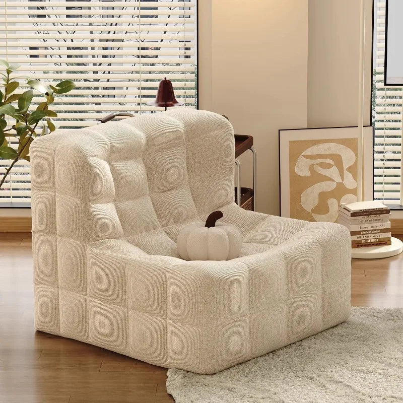 Relaxing Lazy Sofa 1 Person Living Room Corner Sofas Single Nordic Modern Cheap Sofas for Adult Bedroom Family Home Furniture