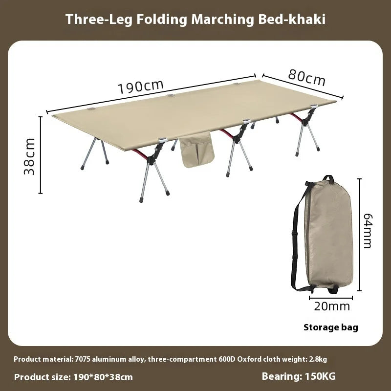 Lohascamping 90cm widen Sleeping Camping cot Ultralight Portable High-low dual folding Bed Backpacking Travel hiking Cot
