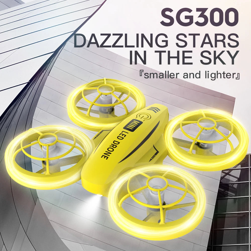 LED 360 ° obstacle avoidance tumbling drone SG300S high lift headless mode remote control aircraft one key take-off drone