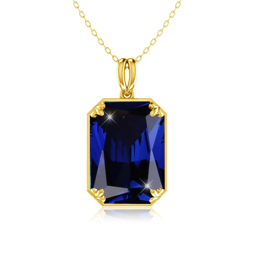 585 Gold Plated Pendants and Necklaces Real Solid 925 Sterling Silver Woman Pendants for Fine Jewelry