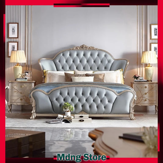 Frame Leg Support Beds Reading Nightstands Double Bedroom Bed Luxury French Sleeping Camas Matrimonial House Accessories
