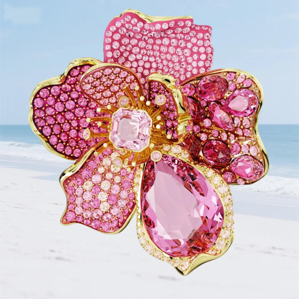 Women's gemstone ring, versatile and fashionable, inlaid with gorgeous colored gemstones, suitable for lovers