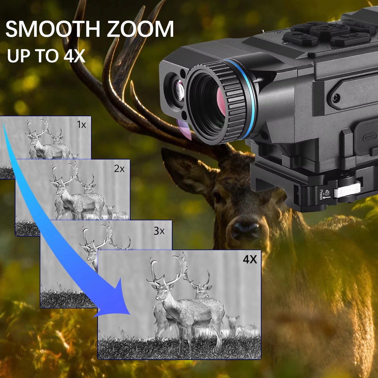 ZIYOUHU NT19 256x192 Hunting Thermal Imaging Monocular Optical Visible Light Hot Detection Fusion Thermal Scope Fot Hunting