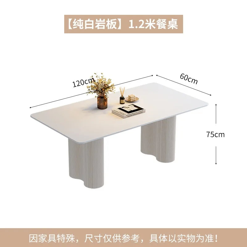 Rectangle Modern Dining Table Luxury Balcony Nordic Breakfast Dining Table Waterproof Design Muebles De Cocina Furnitures