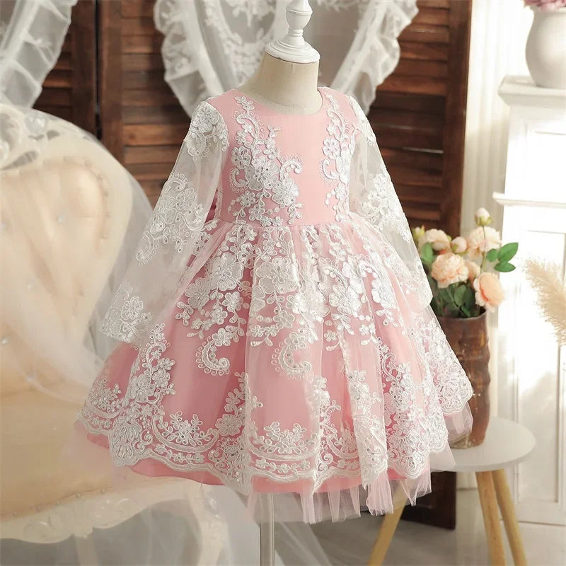 Baby Girl 1st Birthday Dress Newborn Christening Gown Infant Girl Dress Toddler Baptism Dress Baby Vestidos Baby Christmas Dress