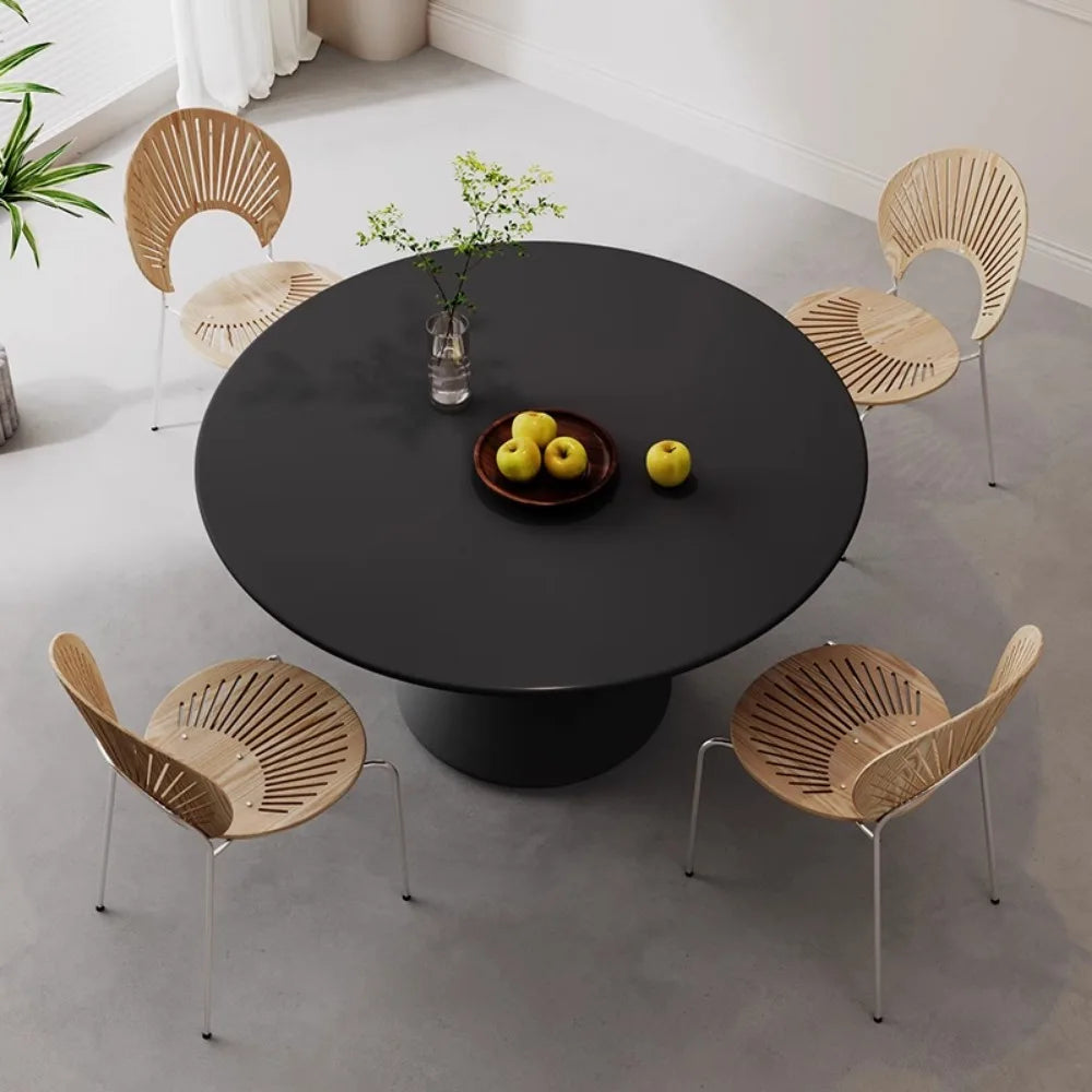 Relaxing Round Dining Tables Modern Camping Balcony Italy Dining Table Living Minimalist Juegos De Comedor Kitchen Furniture