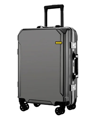 Aluminum Frame Suitcase Carry On Rolling Luggage Beautiful Boarding Cabin 20 22 24 26Inch With USB charging student trolley case