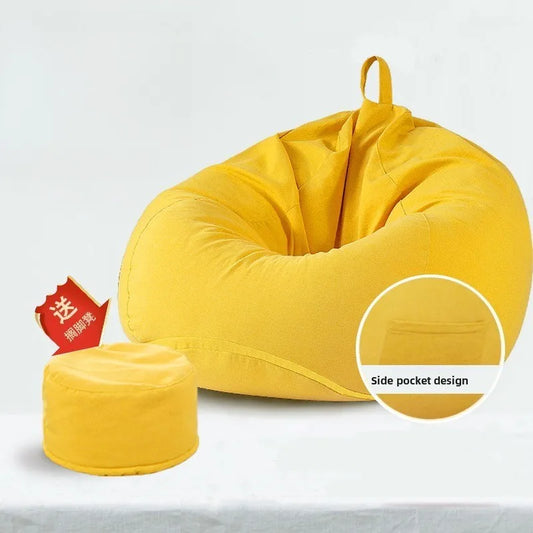 Lazy Sofa Bean Bag Tatami Lounger Seat Balcony Bedroom Living Room Single Sponge Soft Relaxation Outdoor Garden Beach Sofa