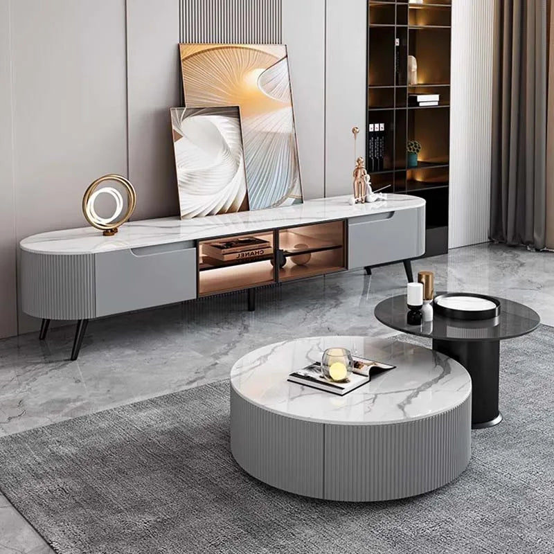 Living Room Coffee Table Modern Designer Storage Luxury Side Table Unique Minimalist Service Mesa Auxiliar Home Furniture