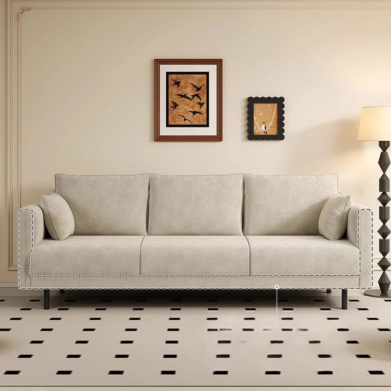 Cheap Garden Living Room Sofa Modern Minimalist Lounge Love Seat Lounge Sofa White Designer Outdoor Wood Divano Home Furniture