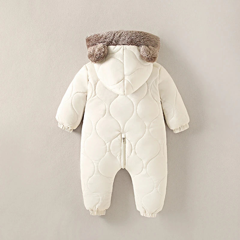 New born Baby Girl clothes autumn Winter Snowsuit Plus Velvet Thick Baby Boy Jumpsuit 0-3 Years Romper boy Overalls Toddler Coat