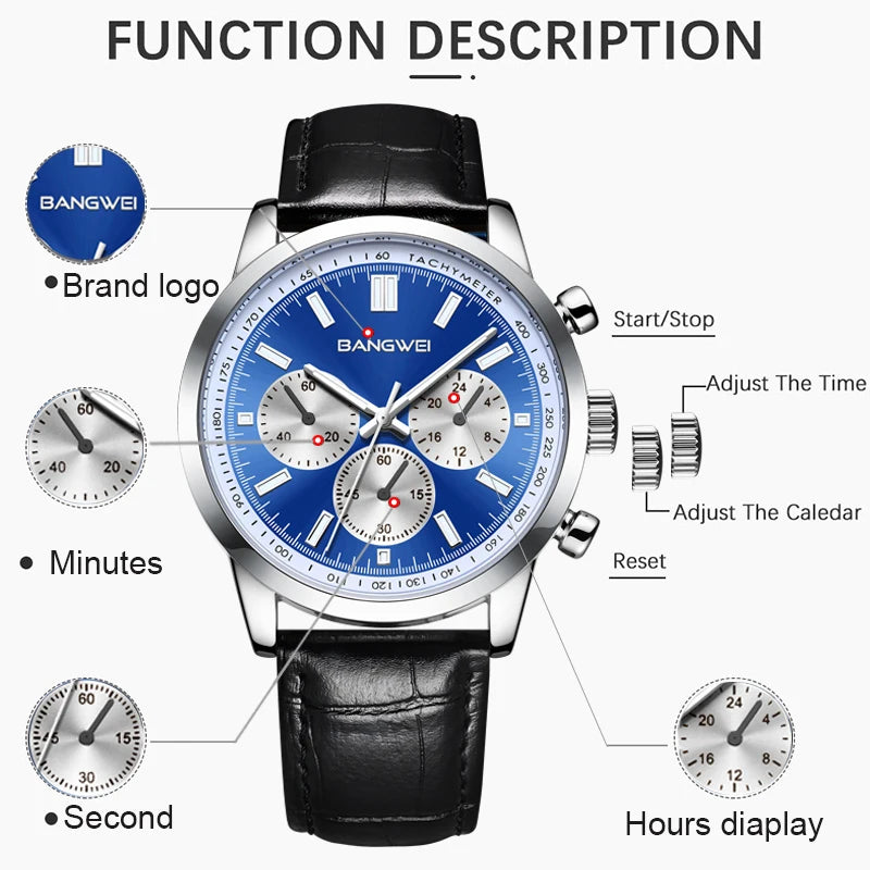 LIGE New Fashion Watches for Men Top Brand Luxury Man WristWatch Quartz Clock Watch Men Waterproof Chronograph Relogio Masculino