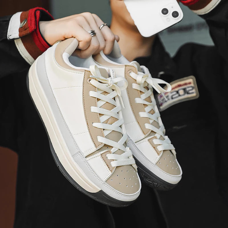 Fashion Sports Shoes for Men Anti Slip Walking Man Footwear Autumn Men's Running Outdoor Male Sneakers Comfort Rubber Pu Leather