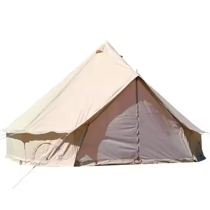 Outdoor 4 Season Waterproof Glamping Luxury 5m Cotton Oxford Tent Canvas Mongolian Yurt Bell Tent for Sale