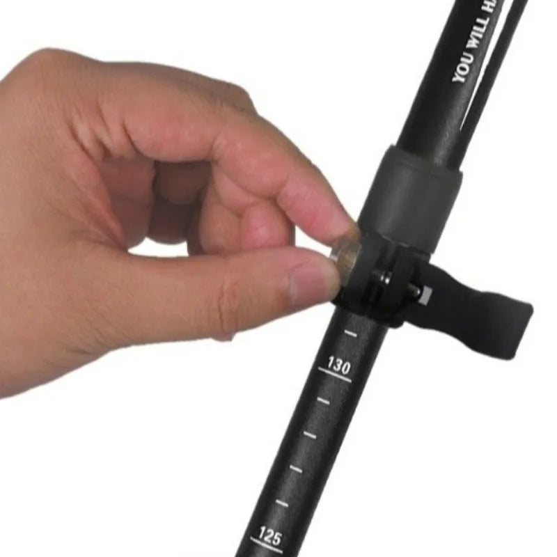 Outdoor Lightweight Climbing Walking Sticks Adjustable Folding Portable Hiking Trekking Poles Mountaineering Sport Equipment