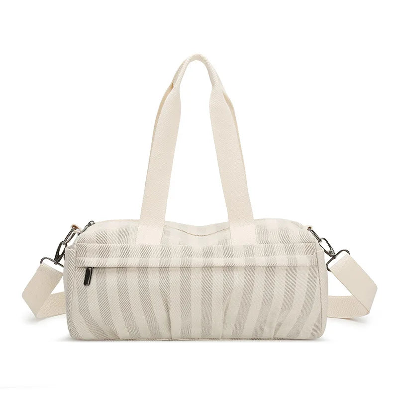 Women's Handbag Fashionable  Lightweight Women's Canvas  Bags with Checked Fabric Large Capacity for Single Shoulder Bag
