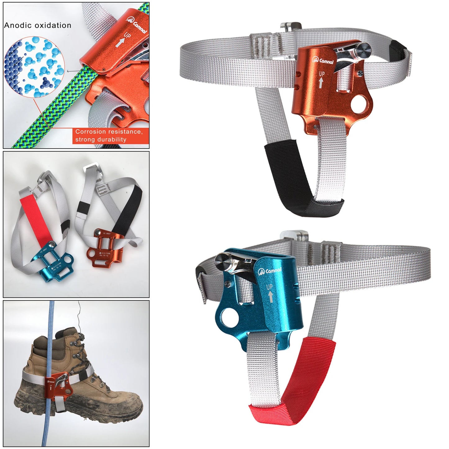 Outdoor Foot Ascender Riser Rock Climbing Gear for Hauling, Hiking,