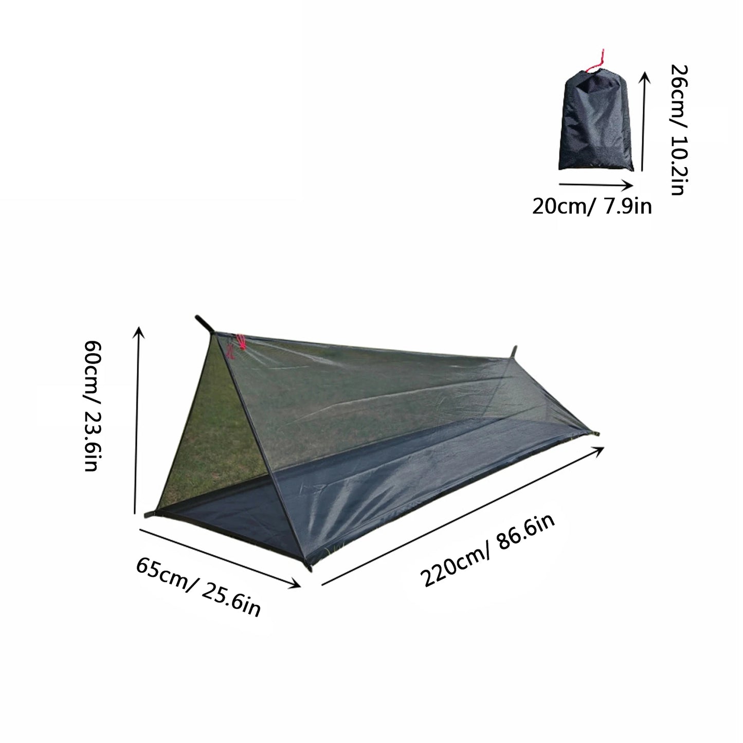 Outdoor Adventure Breathable Tent 40D Yarn Black Camping Tent Ultralight Poleless Compact Portable Tent Breathable Tent