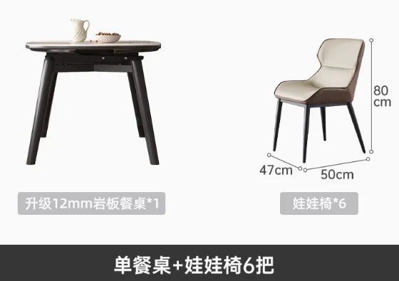 Modern White Dining Tables Extendable Nordic Luxury Waterproof Dining Tables Living Rectangle Mesa De Comedor Home Furniture