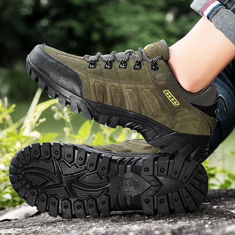 New Outdoor Hiking Trekking Mountain Sports Shoes for Men Walking Shoe Breathable Cushioning Non-slip Travel Casual Sneakers