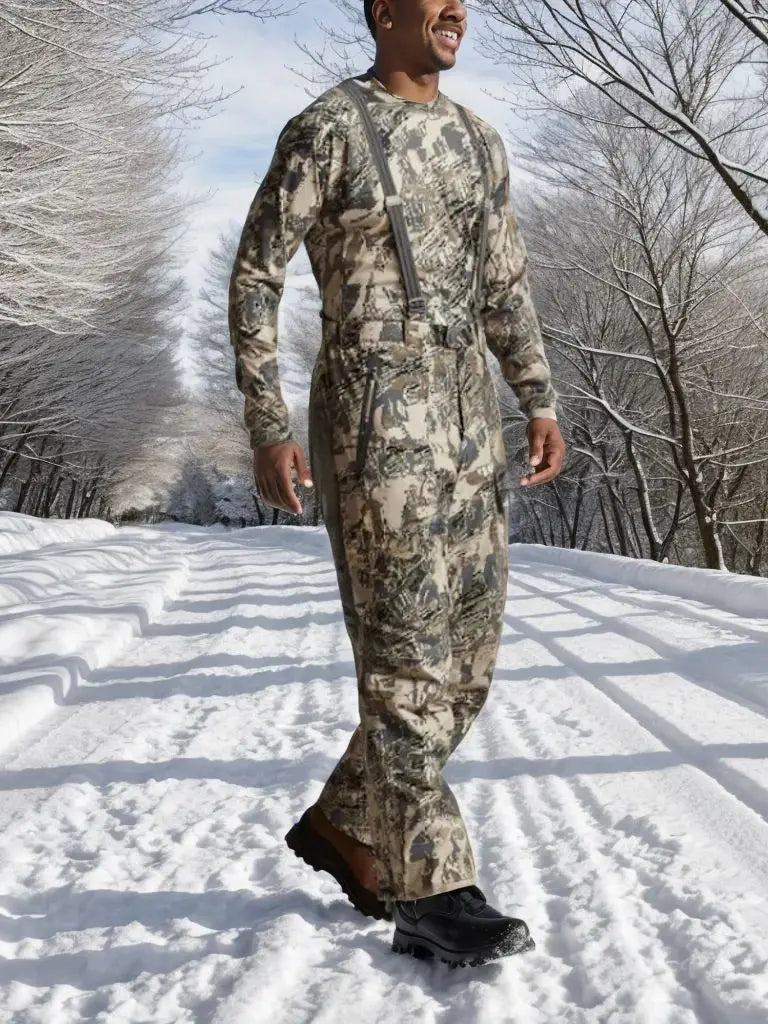 Men's Boreal Aerolite bib insulated camouflage hunting suit Fishing hunting pants