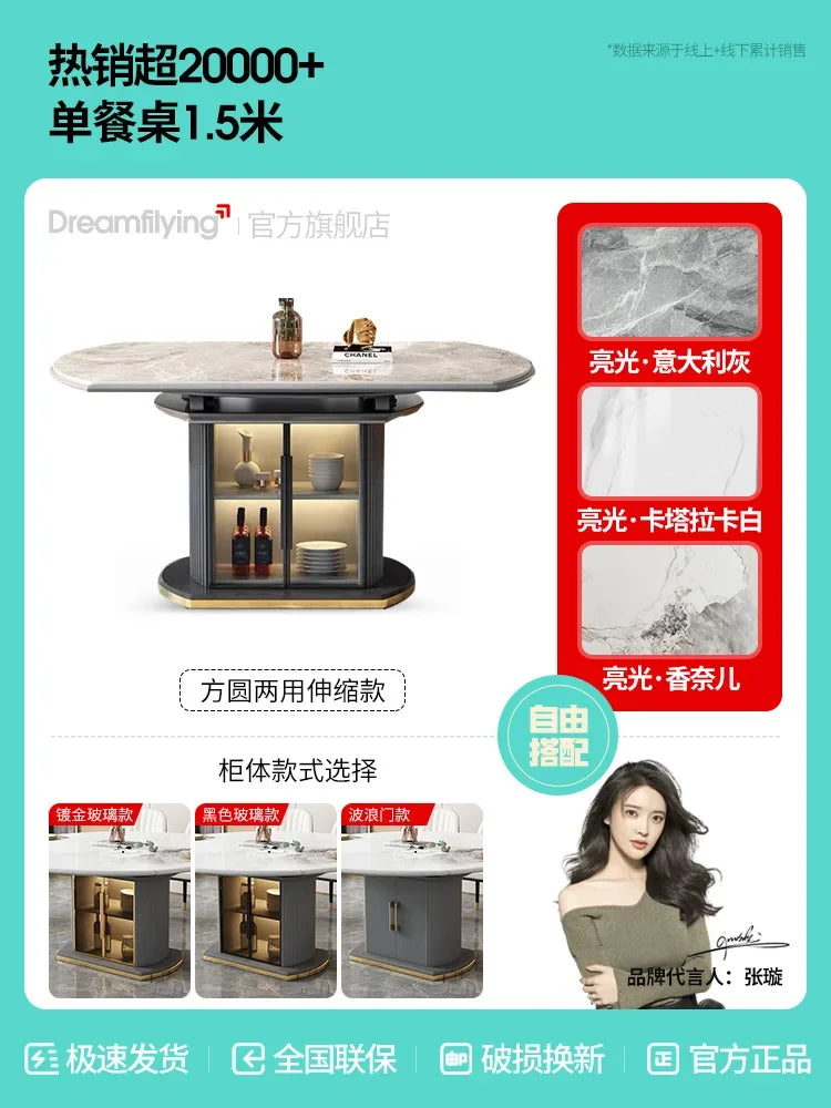 Beauty Art Dining Table Simple Nordic Comfy Home Marble Dining Table Oval Minimalist Mesas De Comedor Kitchen Furniture