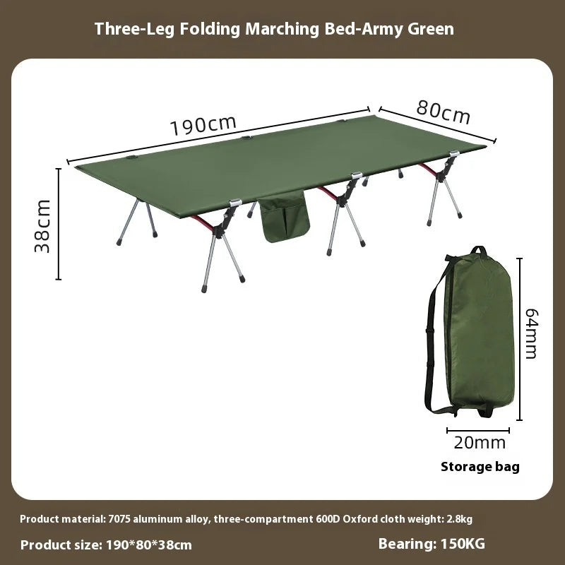 Lohascamping 90cm widen Sleeping Camping cot Ultralight Portable High-low dual folding Bed Backpacking Travel hiking Cot