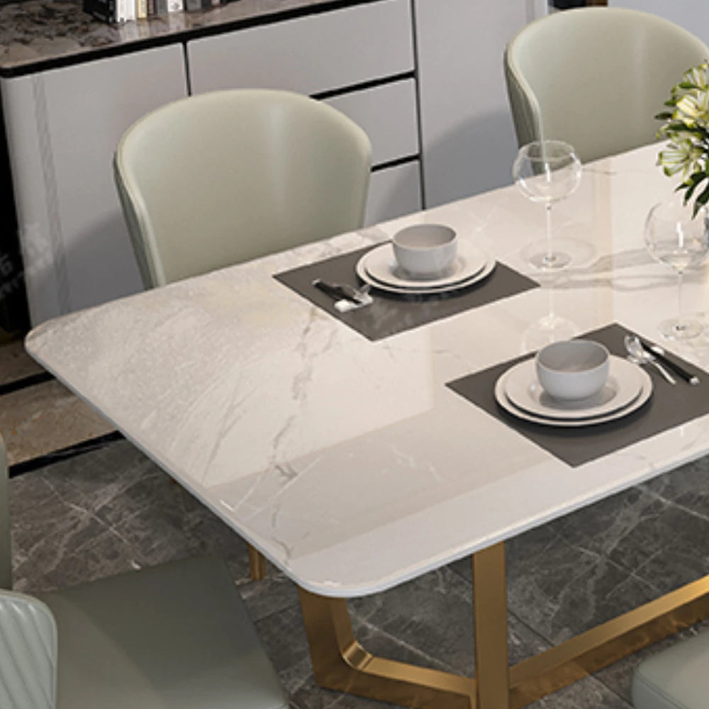 Nordic Design Dining Table Legs Metal Rectangle Modern Hospitality Dining Table Luxury Italy Muebles De Cocina Home Furniture