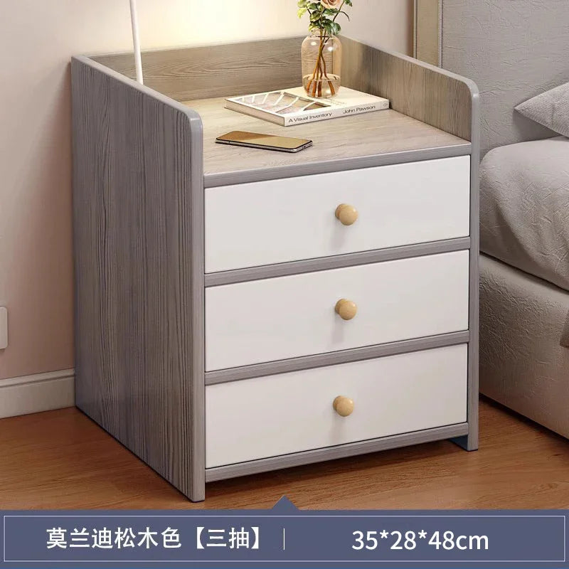 Cabinet Bedroom End Storage Bedside Table Locker Storage Comfotable Home Small Modern Mesitas De Noche Dormitorio Household