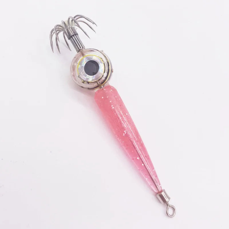 Fishing Lures 5g Squid Hook with LED Light Squid Jig Lure Luminous Webfoot Octopus Egi Artificial Bait Cuttlefish Sea Tackle