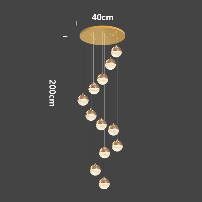 Modern home decor led lights pendant light lamps forstaircase Chandeliers for living room hanging light indoor lighting