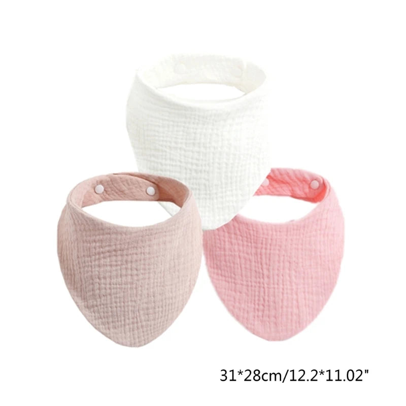 3PCS/5PCS Muslin Bibs Baby Face Towel Wash Cloth Drooling Bibs Toddlers Neck Scarf Baby Stuff Dropshipping