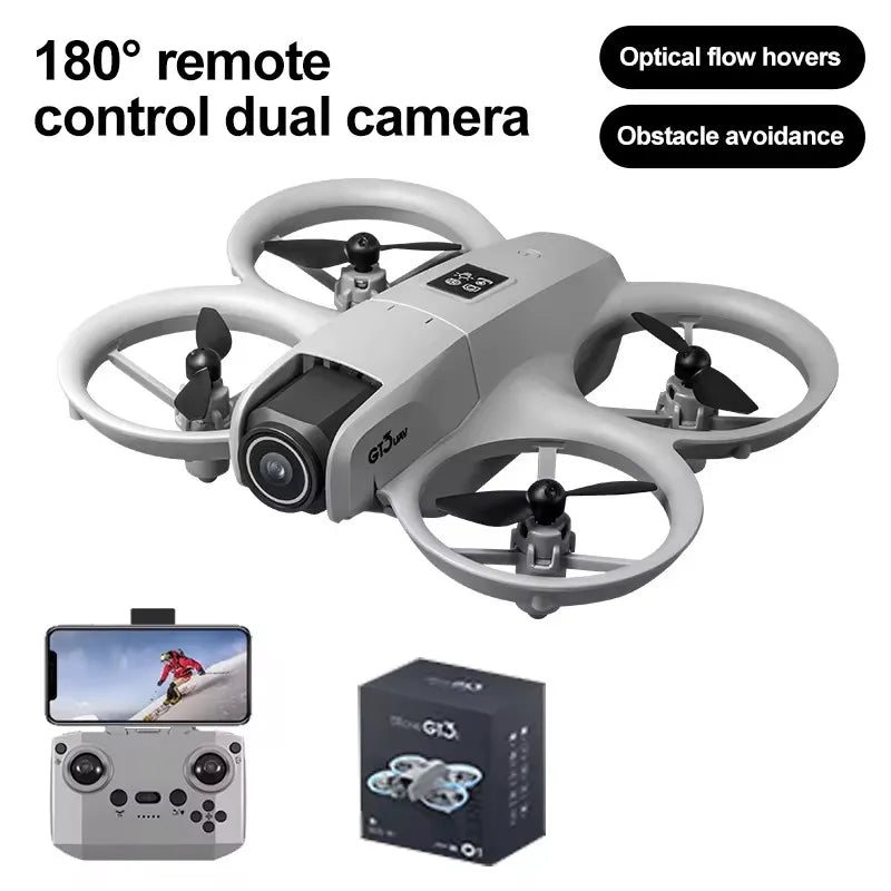 Drones GT3 MINI Professional HD 180° Dual Cameras For xiaomi Brushless Motors Obstacle Avoidance FPV Foldable Quadcopter Toys