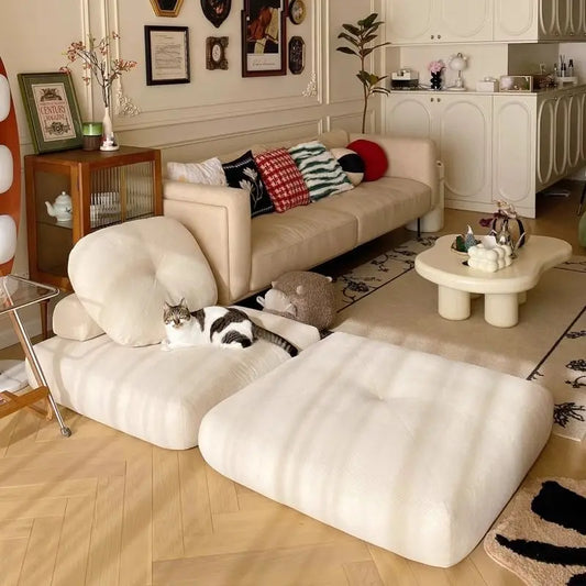 Living Room Single Sofa Multifunctional Nordic Foldable Bedroom Balcony Convertible Sofa Tatami Soft Comfortable Home Furniture