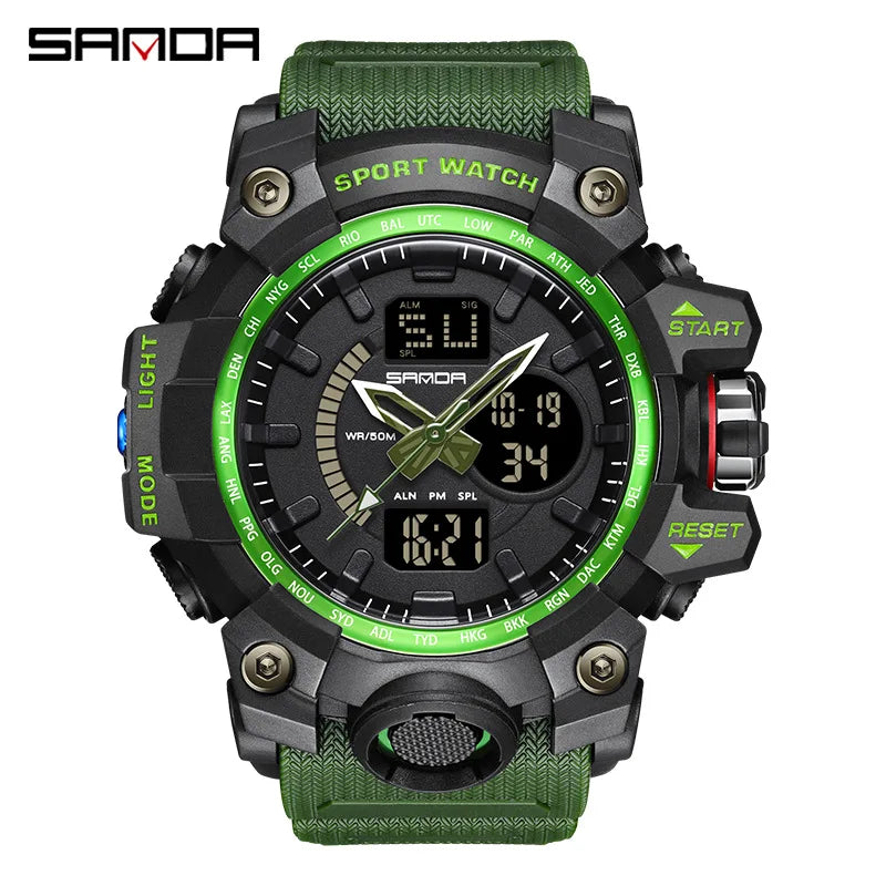 Men's Watches Top Brand Luxury 5ATM Waterproof Sport Military Wristwatch Quartz Watch for Men Clock Relogio Masculino 6024