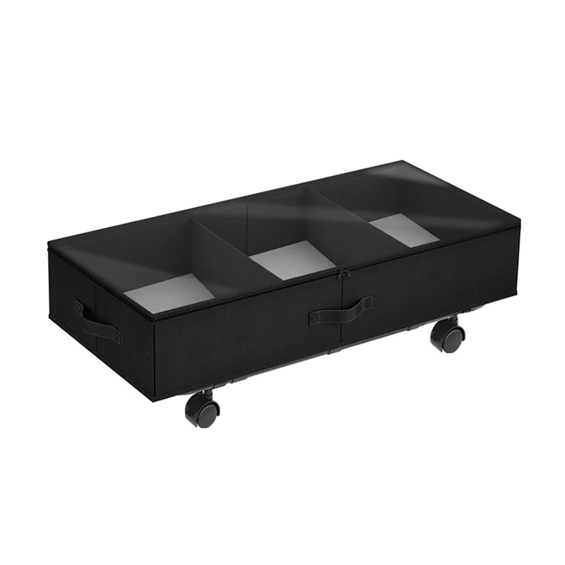 AA81-Under-Bed Locker Storage Box With Wheels Bed Bottom Storage Box Storage Box Rolling Storage Container Under Bed