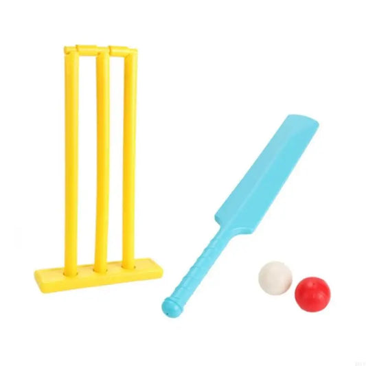 652F Children Cricket Set Indoor Outdoor Child Sports Game Parent Child Cricket Game with Stumps and 2 Balls Enduring