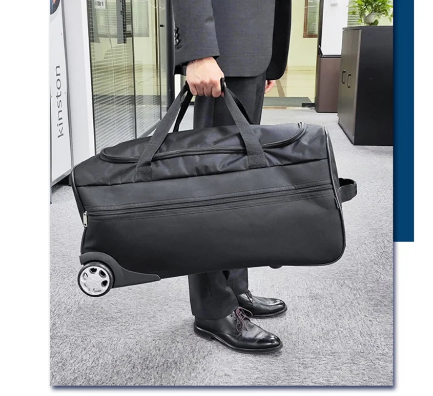 Men Rolling Luggage Carry on trolley tote Travel trolley Baggage Bag for men carry on luggage Suitcase bag wheels  Wheeled bags