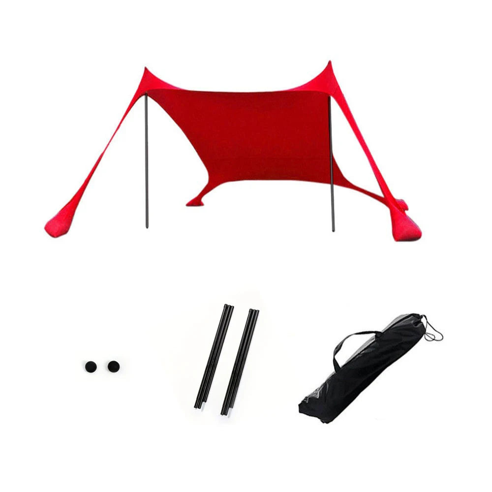 Beach tent Outdoor Beach Tent Sun Shelter Camping Shades Tents Windproof One-piece Beach Canopy Tents  Portable Family Tent