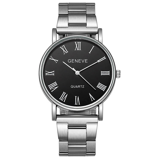 Men Watches Reloj Hombre Fashion Retro Casual Business Quartz Watch for Men Steel Band Roman Number Dial Wristwatches Montres