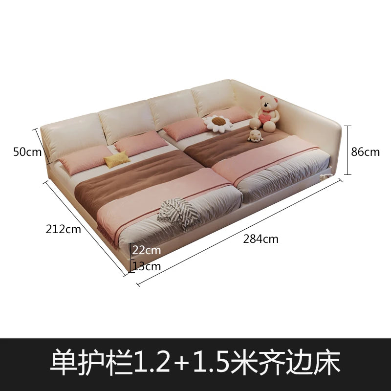 King Size Europian Bed Modern Minimalist Luxury Kids Children Bed Sleeping 180x200 Cama De Lujo Para Dormitorio Home Furniture