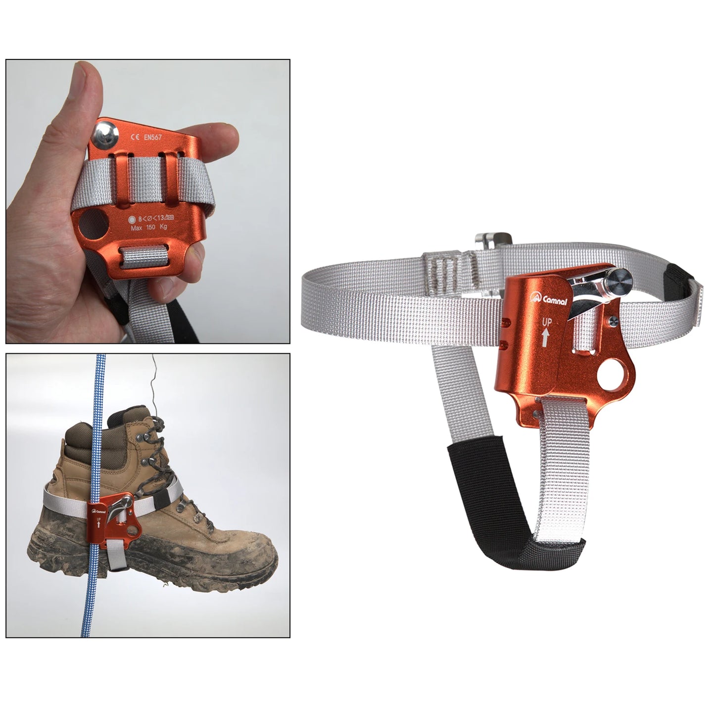 Outdoor Foot Ascender Riser Rock Climbing Gear for Hauling, Hiking,