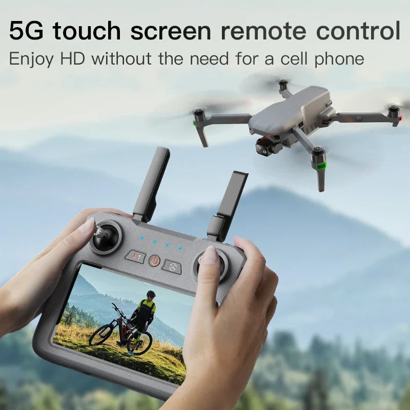 019MAXthree-axis gimbal touch screen controller 5G+relay strong signal super strong standby ultra clear image transmission drone