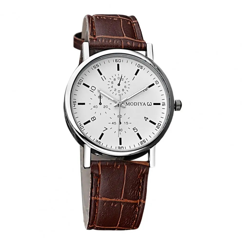 Men Watches Chronograph Casual Men Analog Watch Quartz Watch Classic Men Timepiece Belt Strap Wristwatch Gift