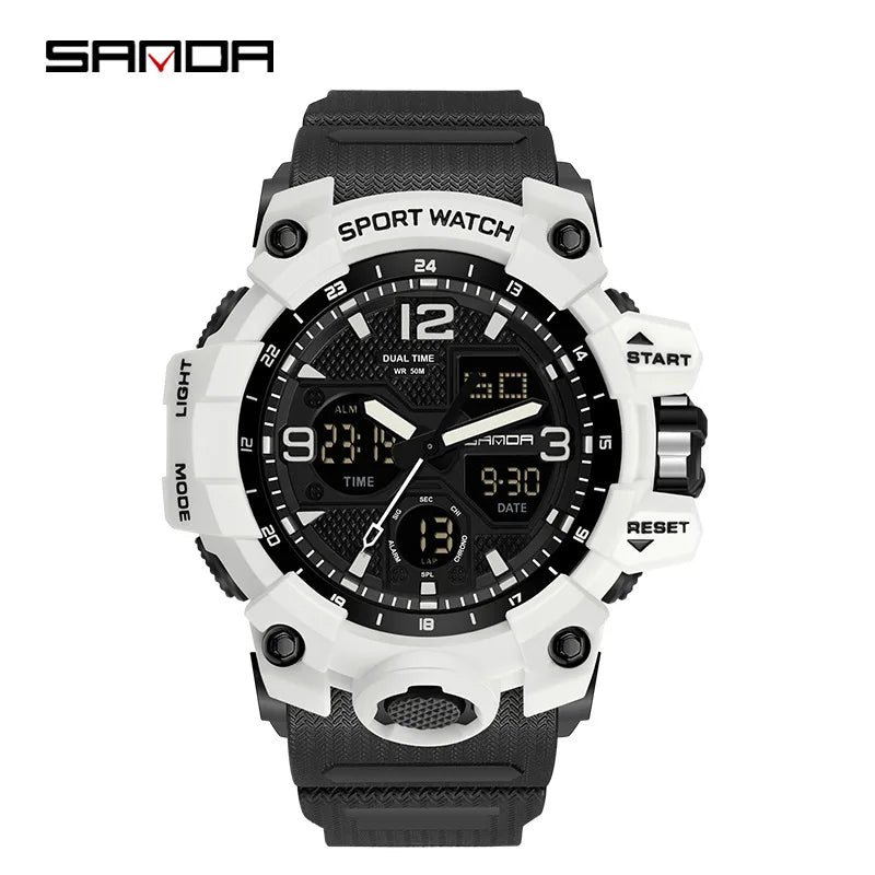 Men's Watches Top Brand Luxury 5ATM Waterproof Sport Military Wristwatch Quartz Watch for Men Clock Relogio Masculino 6024