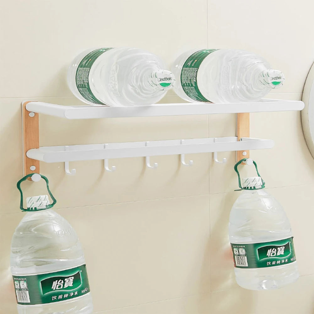 Bathroom storage rack towel rack White space aluminum bathroom storage rack folding towel rod bathroom accessories