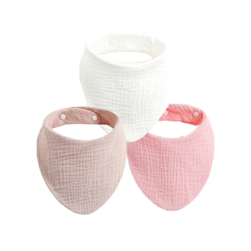 3PCS/5PCS Muslin Bibs Baby Face Towel Wash Cloth Drooling Bibs Toddlers Neck Scarf Baby Stuff Dropshipping